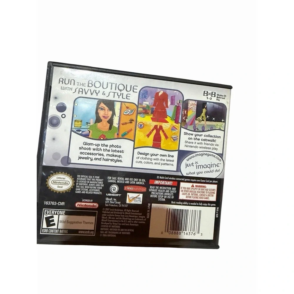 Imagine: Fashion‎ Designer (Nintendo DS, 2007) ~ Complete